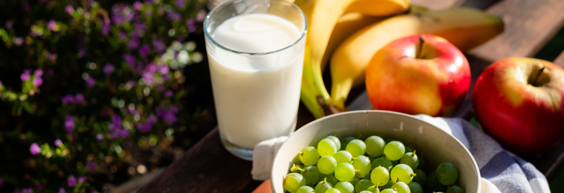 Foto mit gesunden Lebensmitteln