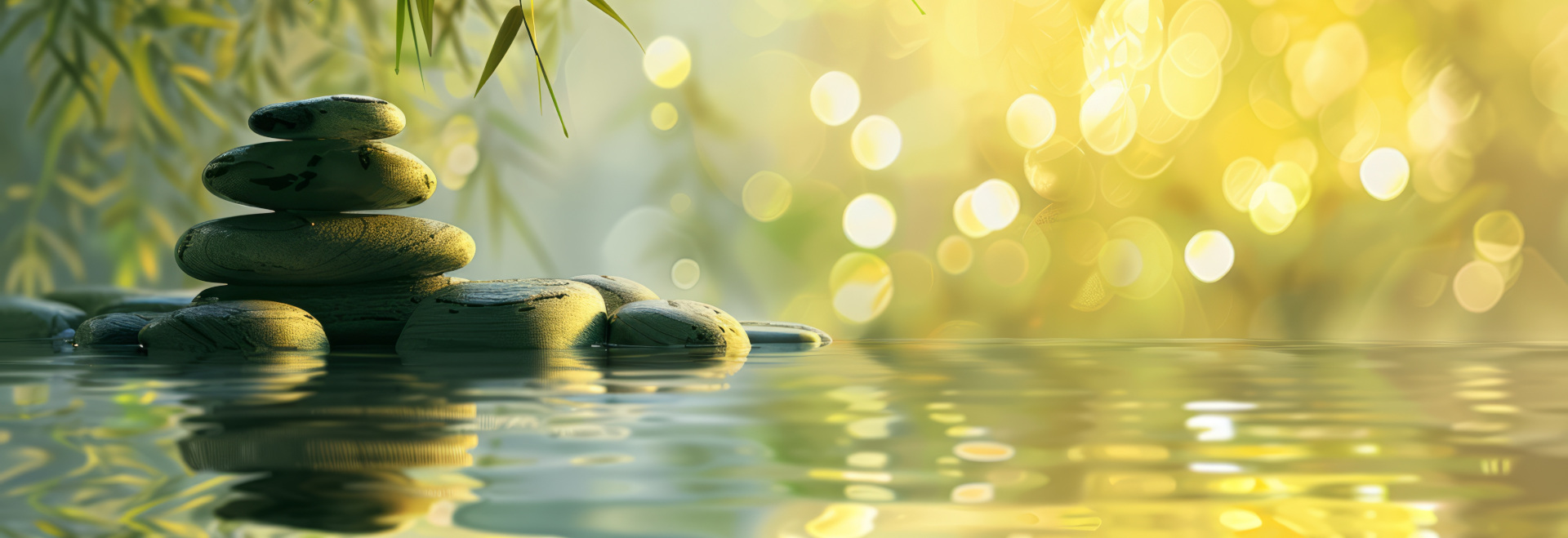 Foto von gestapelten flachen Steinen am Wasser